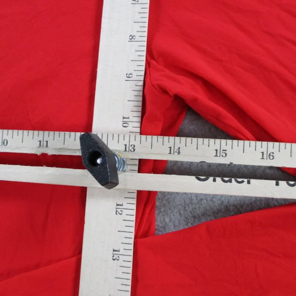 SKIMS Fits Everybody Long Sleeve T Shirt Womens Medium Cherry Red Stretch NWT - Picture 7 of 9